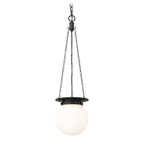Z-Lite Z-Lite Calhoun Matte Black Mini-Pendant Light with Globe Shade 7505P9-MB