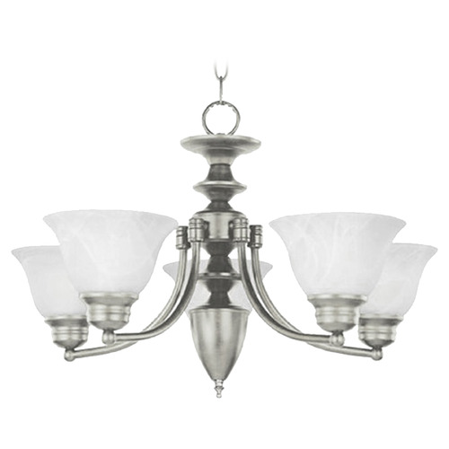 Maxim Lighting Maxim Lighting Malaga Satin Nickel Chandelier 2699MRSN
