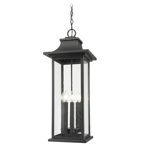 Z-Lite Z-Lite Tiberius Black Outdoor Hanging Light 5017CHXL-BK
