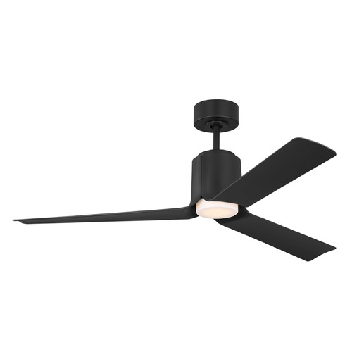 Visual Comfort Fan Collection Peel 52-Inch LED Smart Fan in Midnight Black by VC Fan Collection 3PESM52MBKD