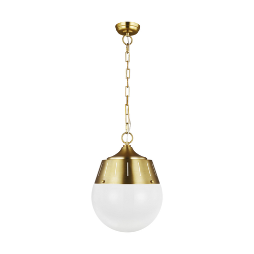 Visual Comfort Studio Collection Thomas OBrien Arlett Burnished Brass Pendant by Visual Comfort Studio TP1092BBS