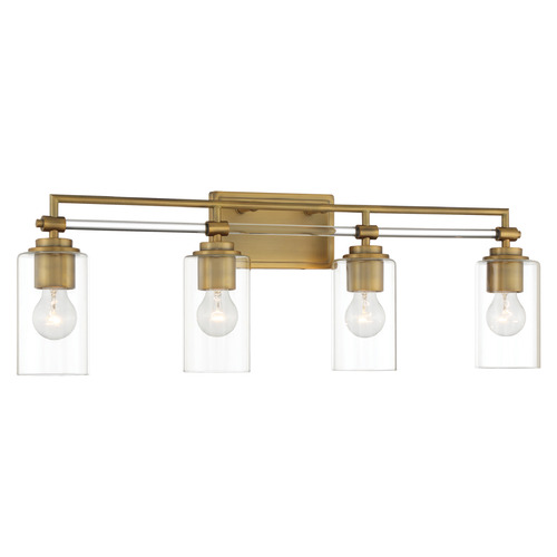 Minka Lavery Binsly 4-Light Vanity Light in Aged Brass by Minka Lavery 2644-575