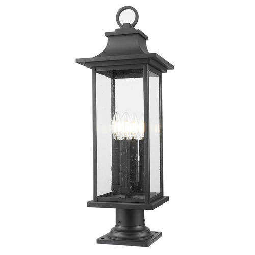 Z-Lite Z-Lite Tiberius Black Pier Mount Light 5017PHBR-533PM-BK