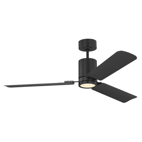 Visual Comfort Fan Collection Cleancut 54-Inch LED Smart Fan in Midnight Black by VC Fan Collection 3CCSM54MBKD
