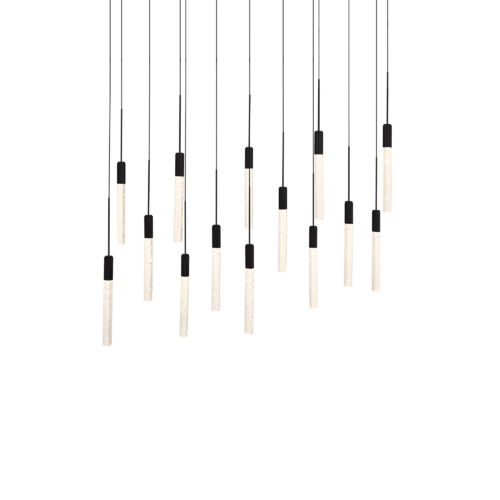 Modern Forms by WAC Lighting Magic 40-Inch 3000K LED Linear Pendant in Black by Modern Forms PD-35614L-BK