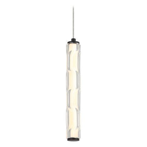 Matteo Lighting Matteo Lighting Ripley Matte Black LED Mini-Pendant Light with Cylindrical Shade C31801MB