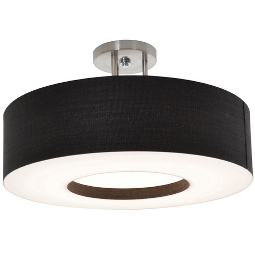 AFX Lighting Afx Lighting Montclair Satin Nickel LED Semi-Flushmount Light MCF1524LAJUD-BKSF