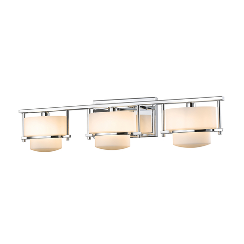 Z-Lite Porter Chrome LED Bathroom Light by Z-Lite 3030-3V-CH-LED