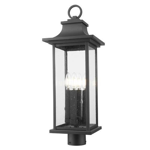 Z-Lite Z-Lite Tiberius Black Post Light 5017PHBR-BK