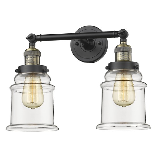 Innovations Lighting Canton Black Antique Brass Bathroom Light by Innovations Lighting 208-BAB-G182