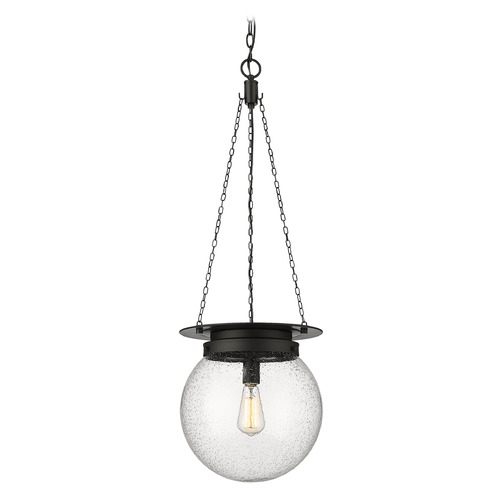 Z-Lite Z-Lite Calhoun Matte Black Pendant Light with Globe Shade 7506P13-MB
