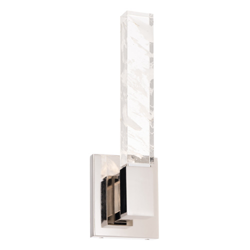 Schonbek Beyond Schonbek Beyond Baton Polished Nickel LED Sconce BWS42416-PN