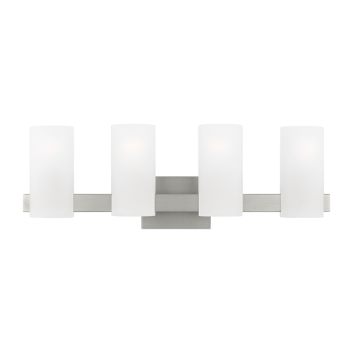 Visual Comfort Studio Collection Rhode 4-Light Vanity Light in Brushed Steel by Visual Comfort Studio DJV1104BS