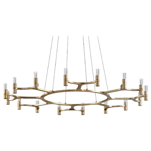 Corbett Lighting Nexus Silver Leaf LED Chandelier by Corbett Lighting 258-016