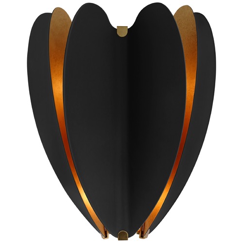 Visual Comfort Signature Collection Kate Spade New York Danes Sconce in Black & Gild by Visual Comfort Signature KS2130BLKG