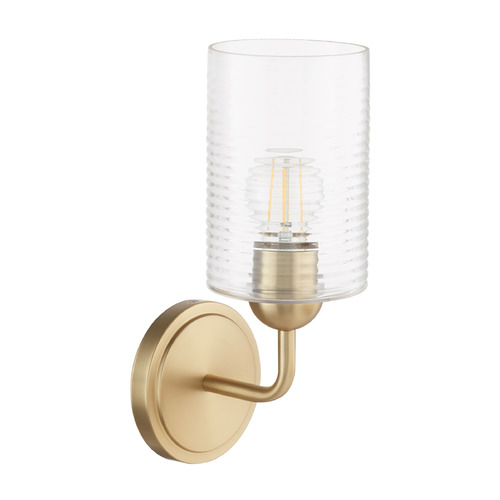 Quorum Lighting Charlotte Aged Brass Sconce by Quorum Lighting 598-1-80