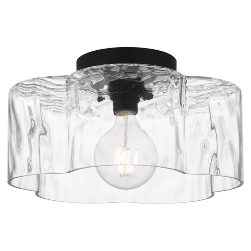 Quoizel Lighting Quoizel Lighting Lilly Matte Black Semi-Flushmount Light QSF6760MBK