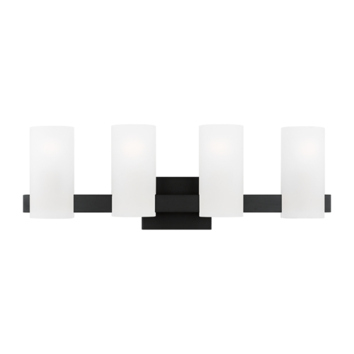 Visual Comfort Studio Collection Rhode 4-Light Vanity Light in Midnight Black by Visual Comfort Studio DJV1104MBK