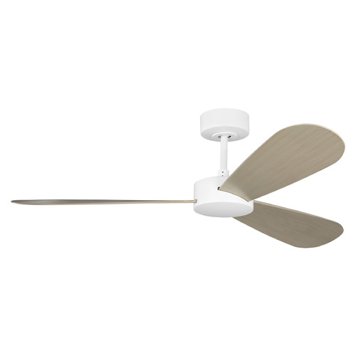 Visual Comfort Fan Collection Visual Comfort Fan Collection Barbara Barry Paddle Smart 52 Matte White Ceiling Fan Without Light 3PDSM52RZW