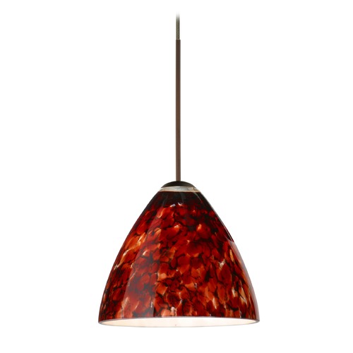 Besa Lighting Besa Lighting Mia Bronze LED Mini-Pendant Light 1XT-177941-LED-BR