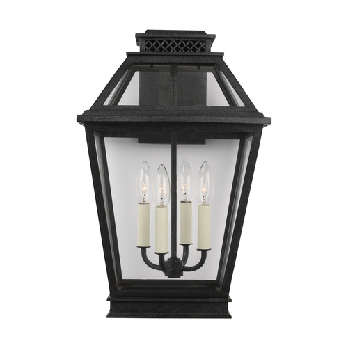 Visual Comfort Studio Collection Chapman & Meyers 19-Inch Falmouth Dark Weathered Zinc Outdoor Wall Lantern by Visual Comfort Studio CO1034DWZ