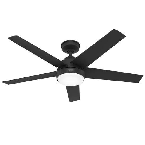Hunter Fan Company Hunter Fan Company Skyflow Matte Black LED Ceiling Fan with Light 52589
