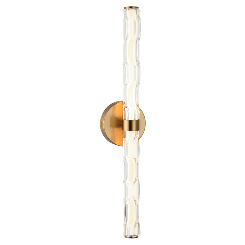 Matteo Lighting Matteo Lighting Ripley Aged Gold Brass LED Vertical Bathroom Light W31802AG
