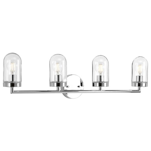 Progress Lighting Signal Polished Chrome 4-Light Bathroom Light by Progress Lighting P300177-015