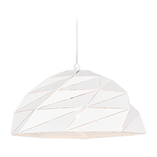 Matteo Lighting Riku White Pendant by Matteo Lighting C72701WH