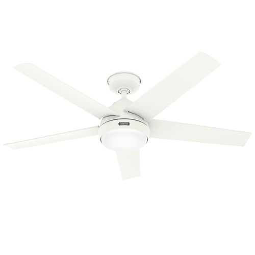 Hunter Fan Company Hunter Fan Company Skyflow Matte White LED Ceiling Fan with Light 52611