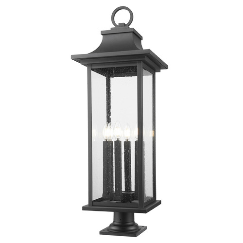 Z-Lite Z-Lite Tiberius Black Pier Mount Light 5017PHXLR-533PM-BK