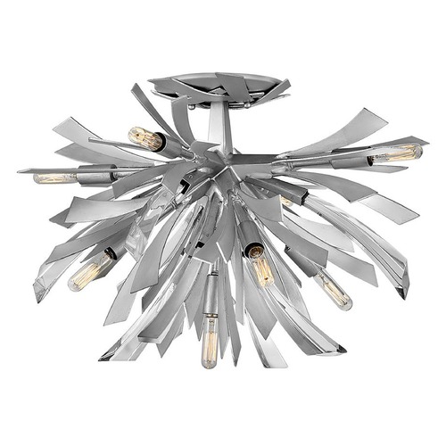 Fredrick Ramond Vida 24-Inch Semi-Flush Mount in Glacial by Fredrick Ramond FR40903GG