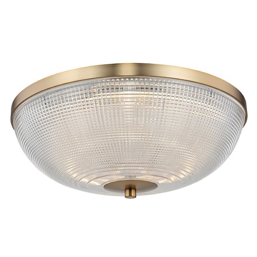 Kalco Lighting Portland 16-Inch LED Flush Mount in Winter Brass by Kalco Lighting 512142WB