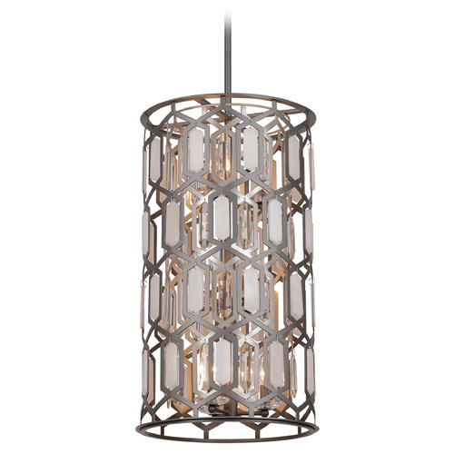 Minka Lavery Hexly 9-Light Foyer Pendant in Bronze & Silver by Minka Lavery 3586-795