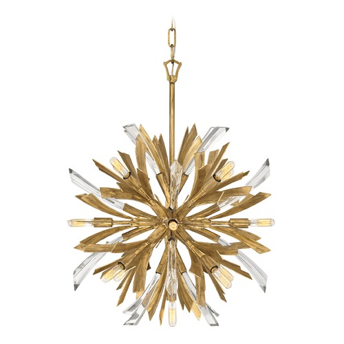 Fredrick Ramond Vida 22-Inch Wide Medium Orb Pendant in Burnished Gold by Fredrick Ramond FR40904BNG