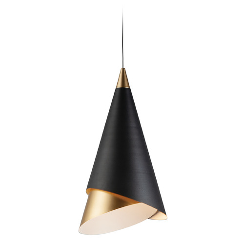 ET2 Lighting Mermaid 18.25-Inch LED Pendant in Black & Gold by ET2 Lighting E21448-BKMG