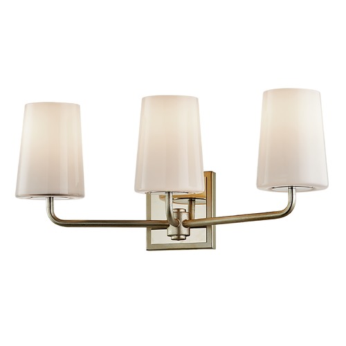 Troy Lighting Simone Silver Leaf Polished Nickel Bathroom Light by Troy Lighting B7693