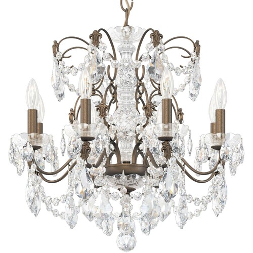 Schonbek Lighting Century Etruscan Gold Crystal Chandelier by Schonbek Lighting 1707-23