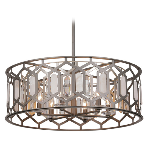 Minka Lavery Hexly 6-Light Pendant in Bronze & Silver by Minka Lavery 3587-795