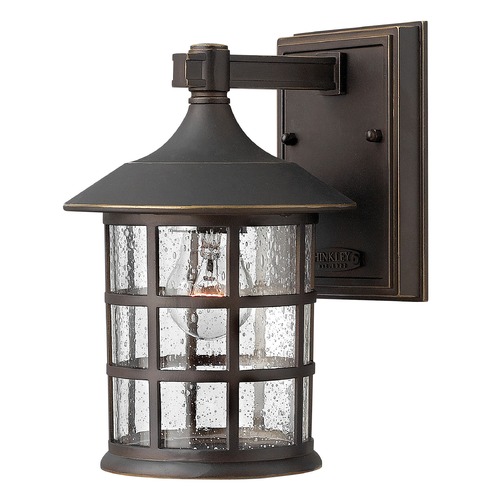 Hinkley Seeded Glass Outdoor Wall Light Oil Rubbed Bronze by Hinkley Lighting 1800OZ