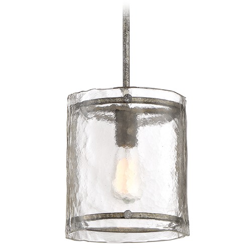 Quoizel Lighting Fortress Pendant in Mottled Silver by Quoizel Lighting FTS1509MM