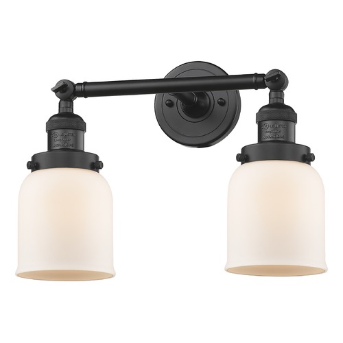 Innovations Lighting Small Bell Matte Black Bathroom Light by Innovations Lighting 208-BK-G51
