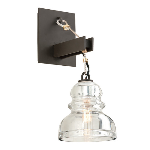 Troy Lighting Troy Lighting Menlo Park Textured Iron Sconce B3971-TRN