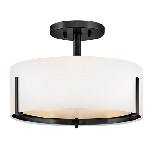 Hinkley Hinkley Halle Black LED Semi-Flushmount Light 47571BK