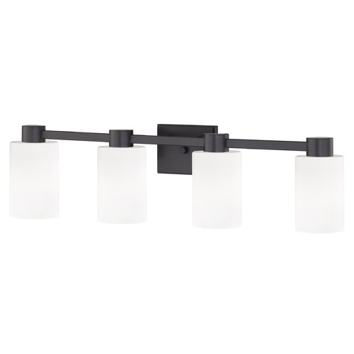 Design Classics Lighting Design Classics Vashon Matte Black Bathroom Light 2104-07 GL1024C