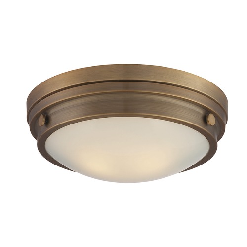 Savoy House Lucerne 13.25-Inch Flush Mount in Warm Brass by Savoy House 6-3350-14-322