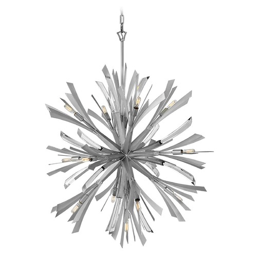Fredrick Ramond Vida 36-Inch Orb Chandelier in Glacial by Fredrick Ramond FR40905GG