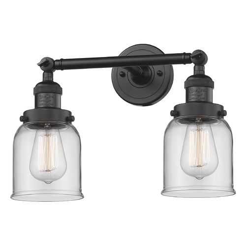 Innovations Lighting Small Bell Matte Black Bathroom Light by Innovations Lighting 208-BK-G52