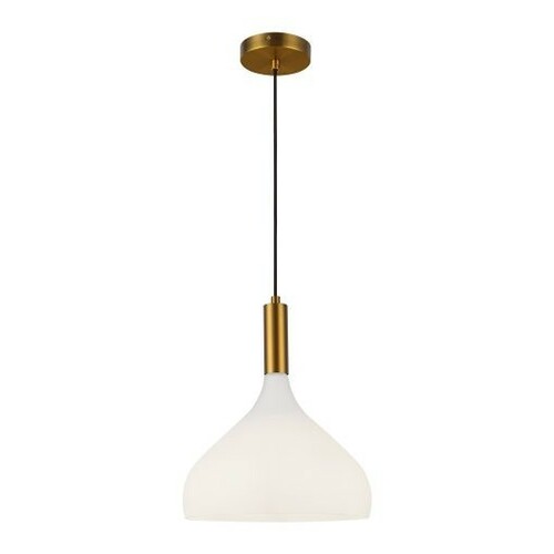 Alora Lighting Belleview 12-Inch Pendant in Aged Gold by Alora Lighting PD532312AGOP