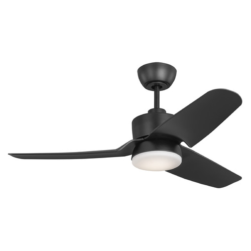 Visual Comfort Fan Collection Colgin 44-Inch LED Fan in Midnight Black by VC Fan Collection 3CGR44MBKD